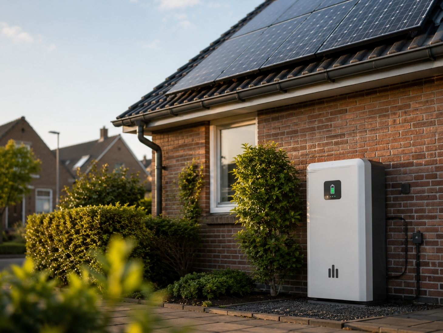 Thuisbatterij naast zonnepanelen bij een woning - Inzicht Financieel Waalwijk